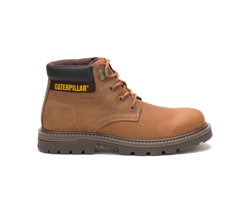 Caterpillar Outbase Waterproof Argentina - Botines De Seguridad Hombre Marrones ( 942-NXHRDP )